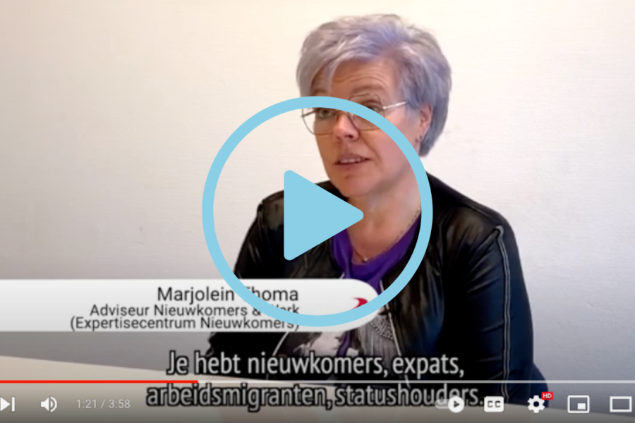 Vlog over samenwerken met nieuwkomers. Klikken om af te spelen.