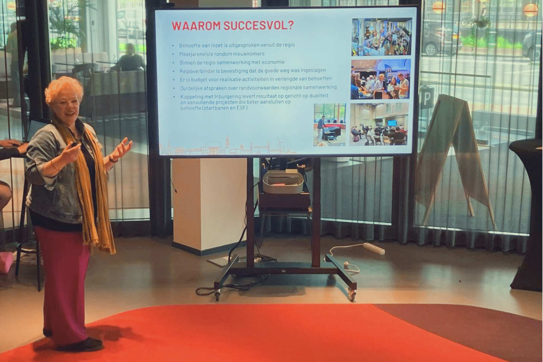 Marjolein tijdens een verandermanagement traject